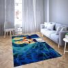 Goku black of Dragon ball super Favorite cartoon movie Carpet Living Room Rugs 38