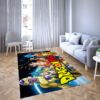 Goku black of Dragon ball super Favorite cartoon movie Carpet Living Room Rugs 43