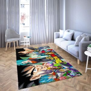 Goku black of Dragon ball super Favorite cartoon movie Carpet Living Room Rugs 45