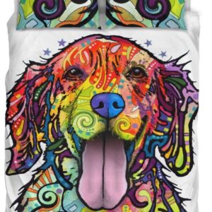 Golden Retriever Duvet Cover and Pillowcase Set Bedding Set