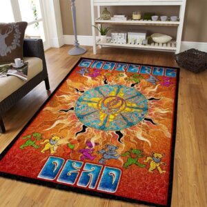 Grateful Dead Banda Living Room Rugs Carpet 7