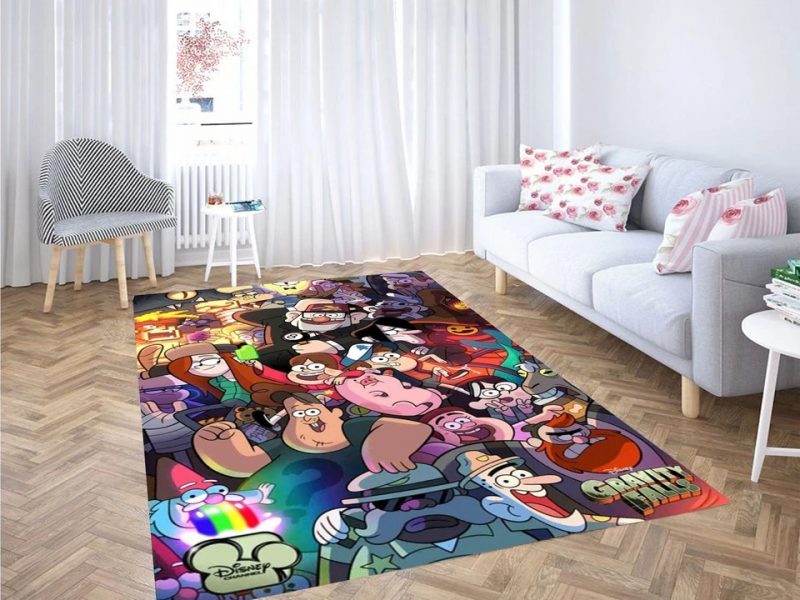Gravity falls comic carpet living room rugs