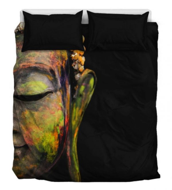 Green Buddha Duver Duvet Cover and Pillowcase Set Bedding Set