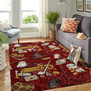 Gryffindor harry potter rugs living room carpet