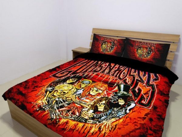 Gun N’ Roses Duvet Cover and Pillowcase Set Bedding Set