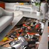Guns comics katana deadpool wade carpet living room rugs