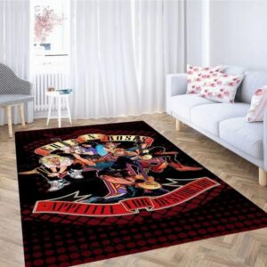 Guns roses wallpaper carpet living rugs