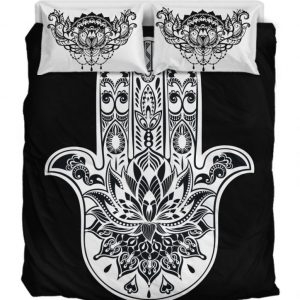 Hamsa Hand Duvet Cover and Pillowcase Set Bedding Set
