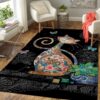 Happy Flower Cat Carpet Living Room Rugs