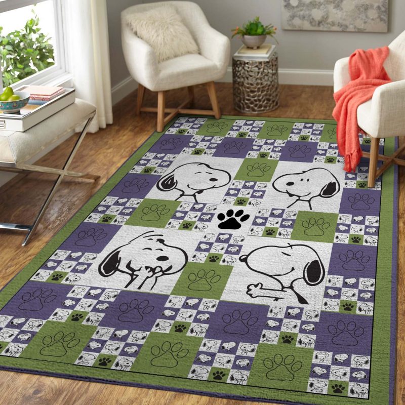 Happy Snoopy Living Room Rugs Carpet