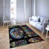 Harry Potter Stained Glass Window Living Room Rug Carpet