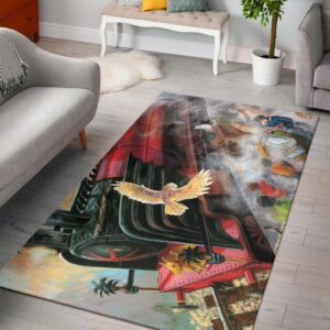 Harry potter fantasy adventure witch series rug area carpet living room rugs