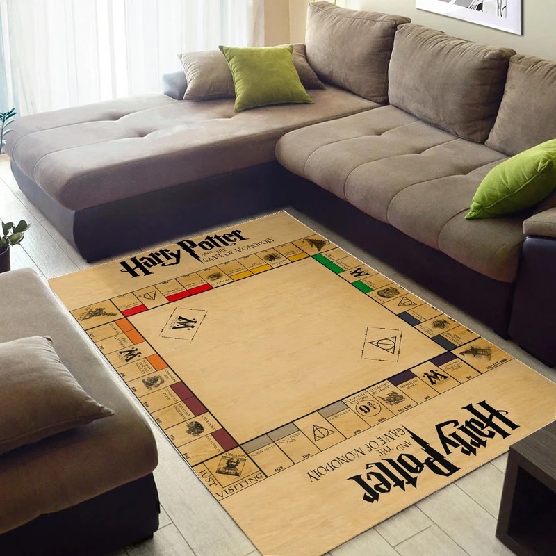 Harry potter monopoly board carpet living room rugs
