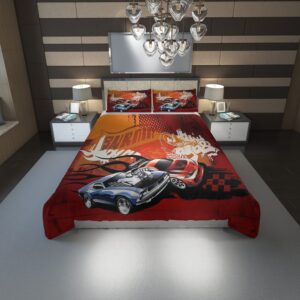 Hot Wheels 20 Duvet Cover and Pillowcase Set Bedding Set