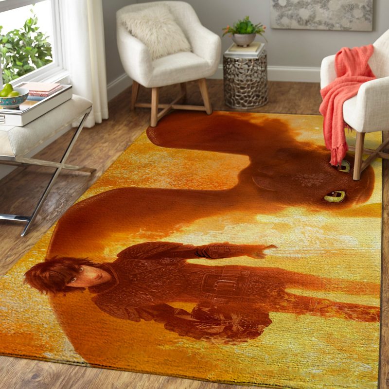How To Train Your Dragon Fire Living Room Rug Carpet