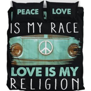 Humanity Is My Race Duver Duvet Cover and Pillowcase Set Bedding Set