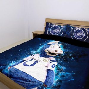 Indianapolis Colts Duvet Cover and Pillowcase Set Bedding Set