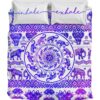 Inhale Exhale Blue Duver Duvet Cover and Pillowcase Set Bedding Set
