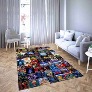 Iron maiden all albums Living Room Rug Carpet