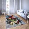 Ironman And Hulk Of Marvel Beautiful Gray Carpet Living Room Rugs