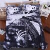 Jack Skellington Duvet Cover and Pillowcase Set Bedding Set 926