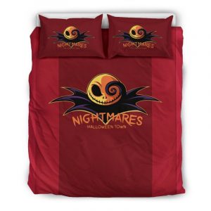 Jack Skellington Halloween 2236 Duvet Cover and Pillowcase Set Bedding Set