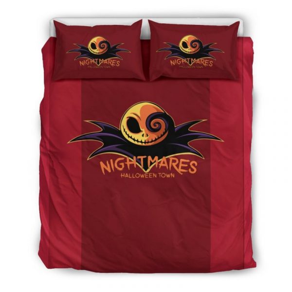 Jack Skellington Halloween 2236 Duvet Cover and Pillowcase Set Bedding Set