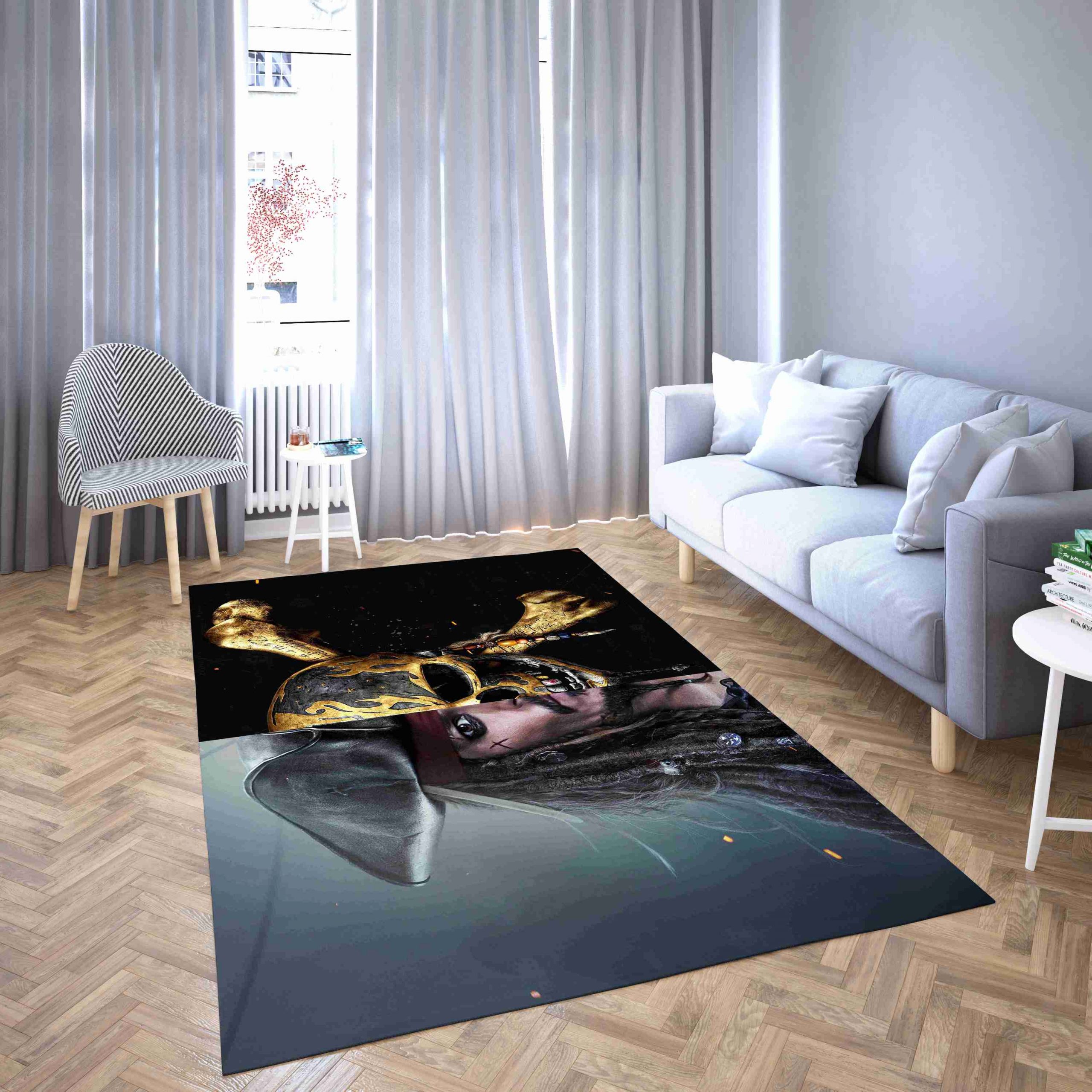 Jack Sparrow Pirates Of The Caribbean Living Room Rug Carpet