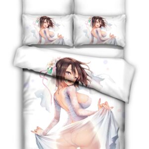 Japanese Cartoon Girl 3 Duvet Cover and Pillowcase Set Bedding Set