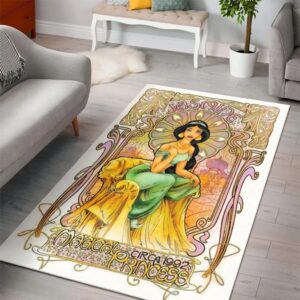 Jasmine aladdin disney movies area rugss living room carpet