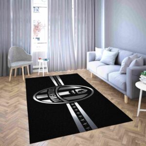 Juventus Black And White Football Club Carpet Living Room Rugs