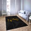 Juventus Mysterious Black Football Club Carpet Living Room Rugs