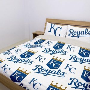 Kansas City Royals Duvet Cover and Pillowcase Set Bedding Set 998