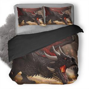 Khaleesi And Dragon Cartoon Artwork 8N Duvet Cover and Pillowcase Set Bedding Set