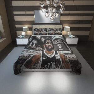 Kyrie Irving Brooklyn Nets Duvet Cover and Pillowcase Set Bedding Set 1222