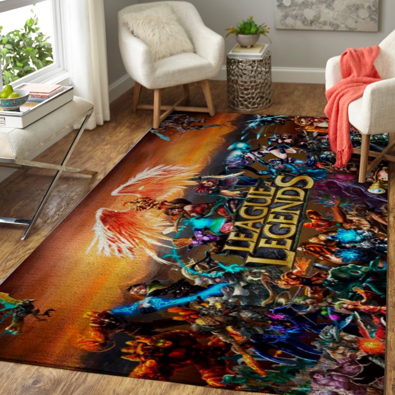 League Of Legends Characters Game Living Room Rug Carpet 3