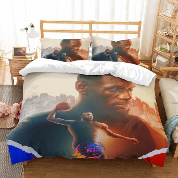 Lebron James Duvet Cover and Pillowcase Set Bedding Set 670