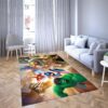 Lego Cartoon Of Marvel The Arvengers Carpet Living Room Rugs