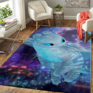 Light Fury How To Train Your Dragon Movie Living Room Rug Carpet