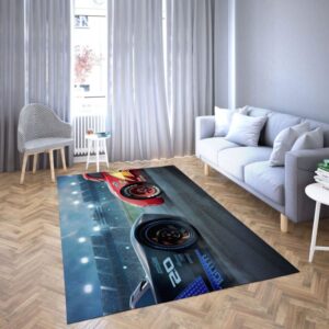 Lightning Mcqeen in Disney’s cartoon Car Carpet Living Room Rugs 11