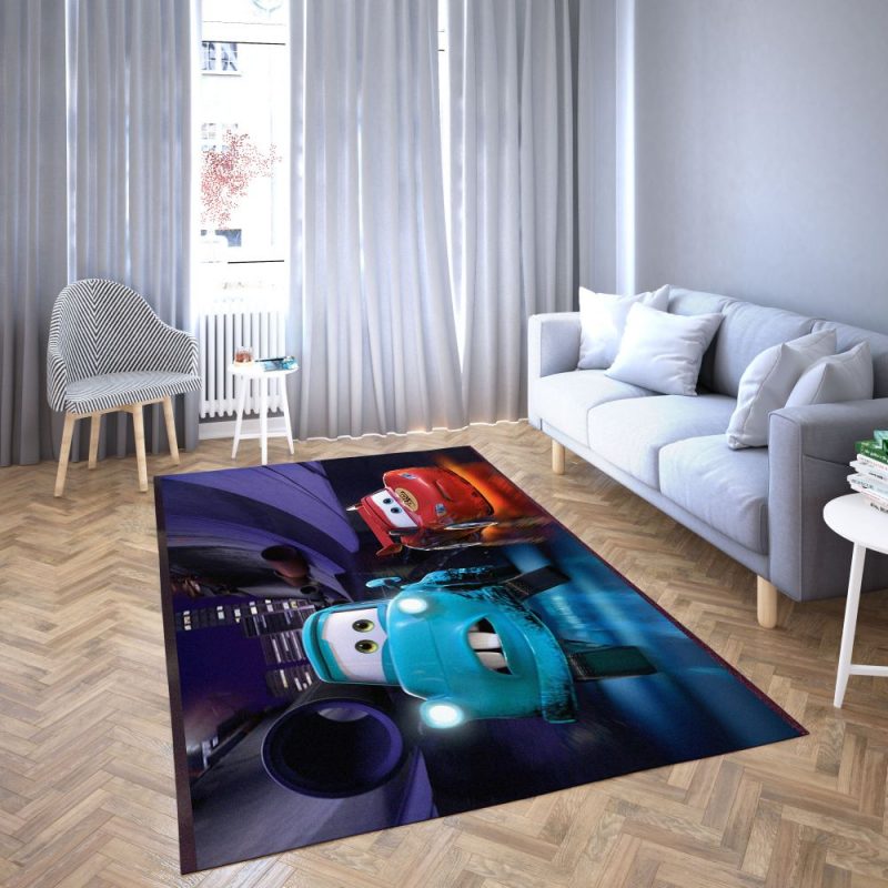Lightning Mcqeen in Disney’s cartoon Car Carpet Living Room Rugs 13