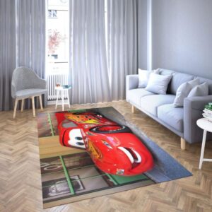 Lightning Mcqeen in Disney’s cartoon Car Carpet Living Room Rugs 14
