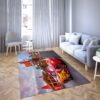 Lightning Mcqeen in Disney’s cartoon Car Carpet Living Room Rugs 15