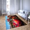Lightning Mcqeen in Disney’s cartoon Car Carpet Living Room Rugs 16
