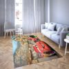 Lightning Mcqeen in Disney’s cartoon Car Carpet Living Room Rugs 18