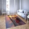 Lightning Mcqeen in Disney’s cartoon Car Carpet Living Room Rugs 19
