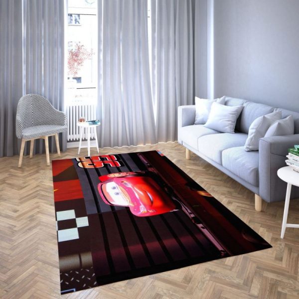 Lightning Mcqeen in Disney’s cartoon Car Carpet Living Room Rugs 20