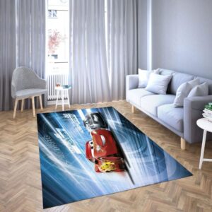 Lightning Mcqeen in Disney’s cartoon Car Carpet Living Room Rugs 26