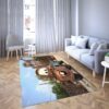 Lightning Mcqeen in Disney’s cartoon Car Carpet Living Room Rugs 30