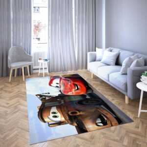 Lightning Mcqeen in Disney’s cartoon Car Carpet Living Room Rugs 35